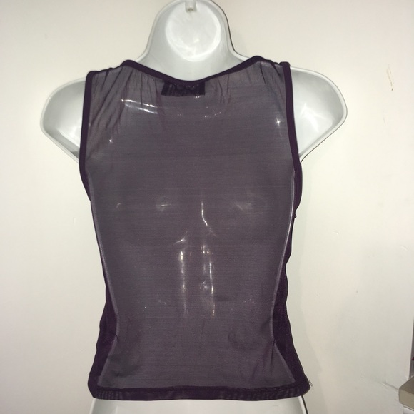 Ann Cole Collection Sheer Crop Top Size XS - Picture 4 of 6